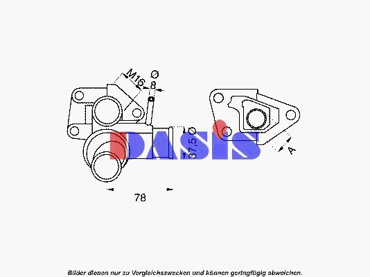 AKS DASIS termostatas, aušinimo skystis 750738N